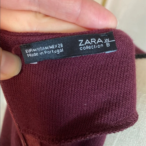 Zara burgundy knit dress - Picture 4 of 5